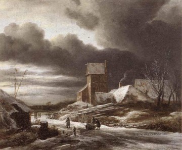  invierno pintura - Paisaje invernal Jacob Isaakszoon van Ruisdael